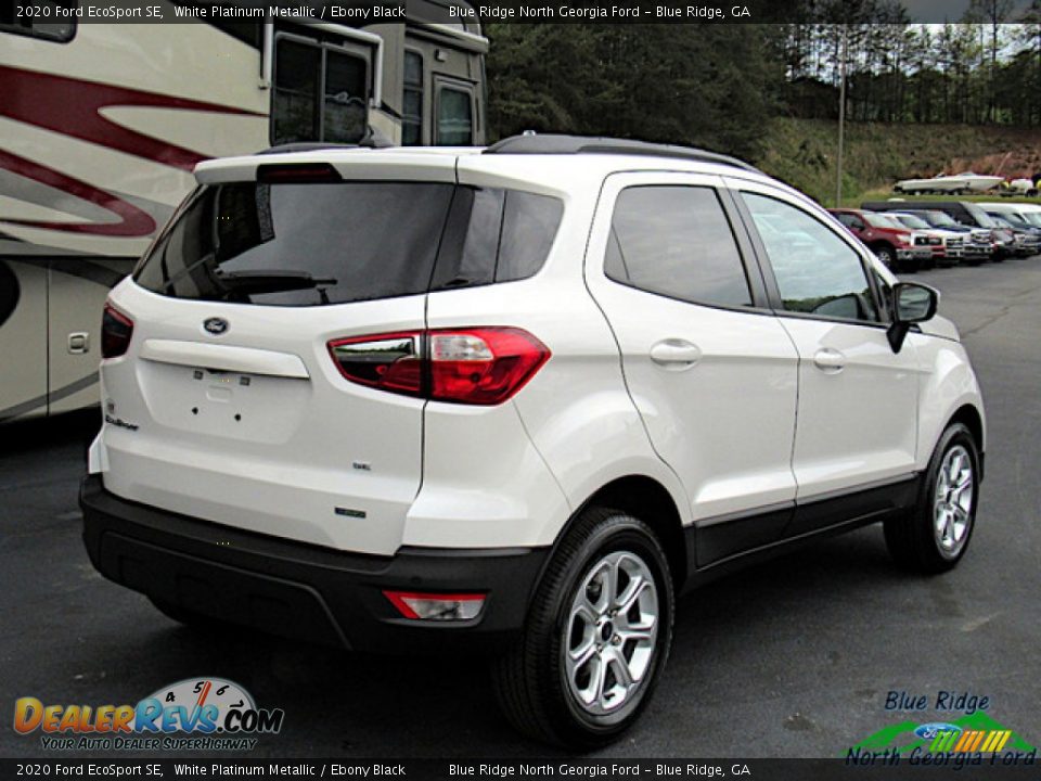 2020 Ford EcoSport SE White Platinum Metallic / Ebony Black Photo #5