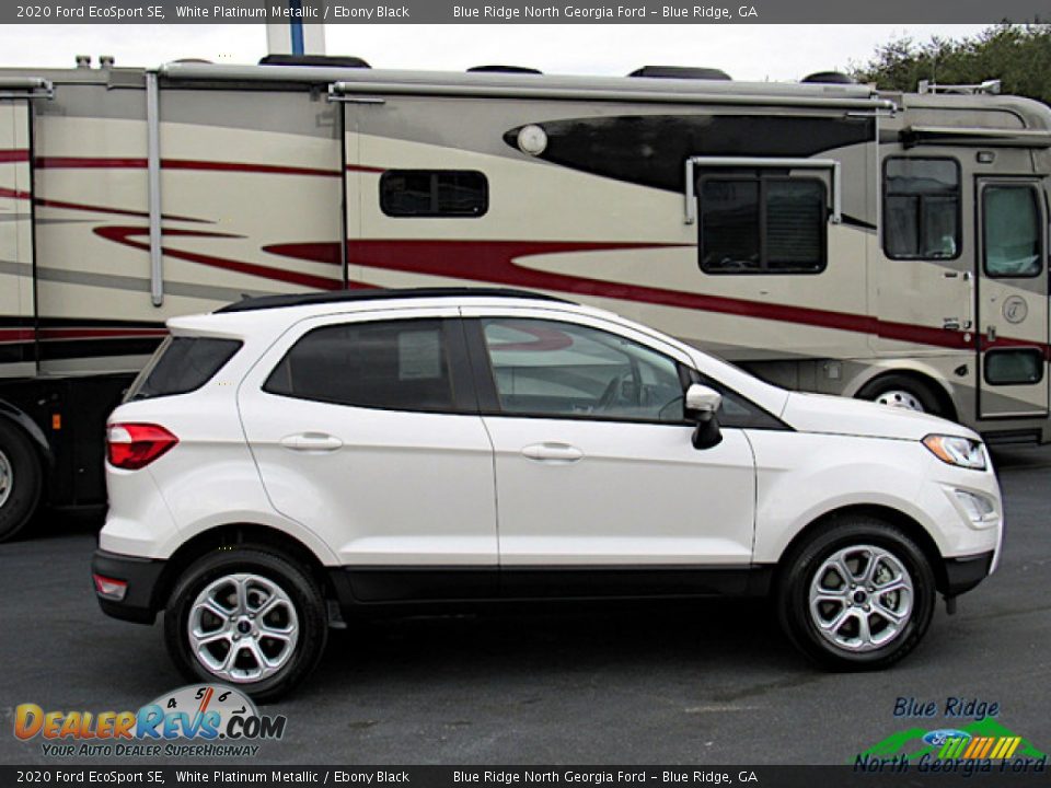 2020 Ford EcoSport SE White Platinum Metallic / Ebony Black Photo #6