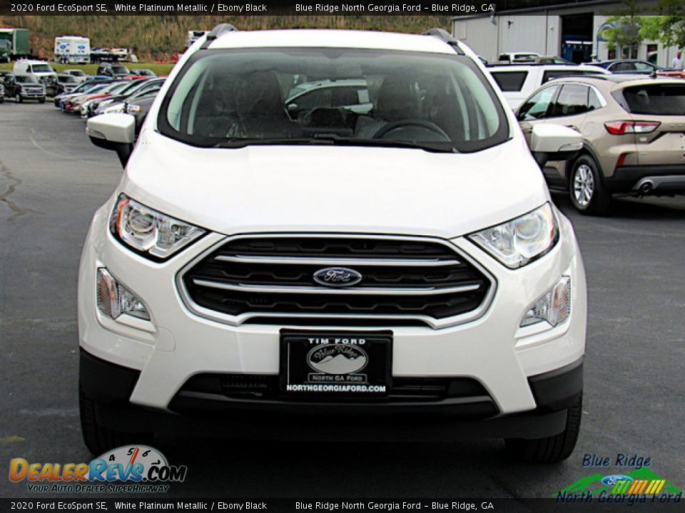 2020 Ford EcoSport SE White Platinum Metallic / Ebony Black Photo #8