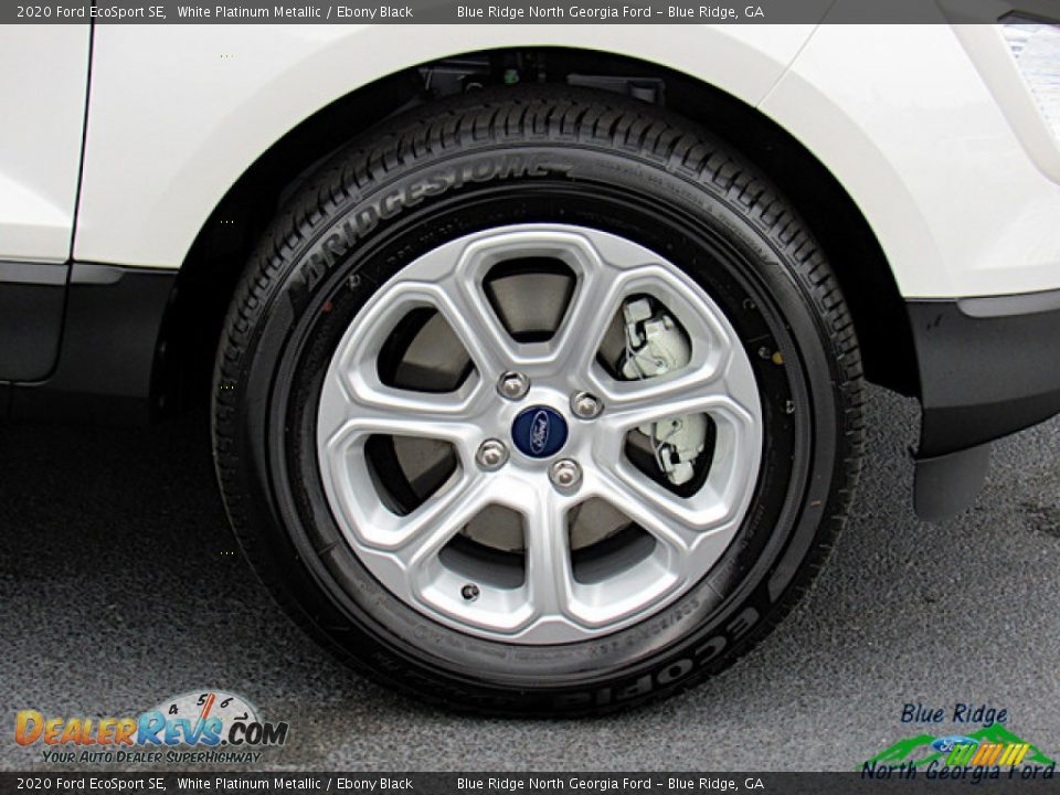 2020 Ford EcoSport SE White Platinum Metallic / Ebony Black Photo #9