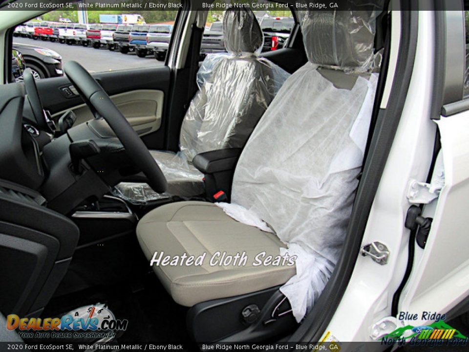 2020 Ford EcoSport SE White Platinum Metallic / Ebony Black Photo #10