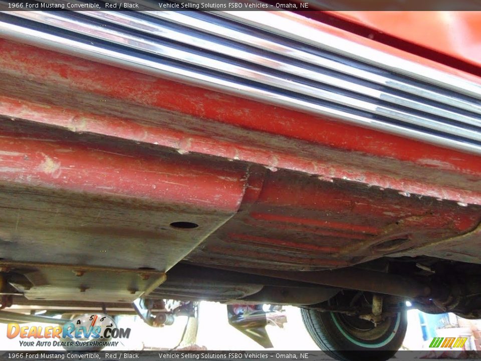 1966 Ford Mustang Convertible Red / Black Photo #20