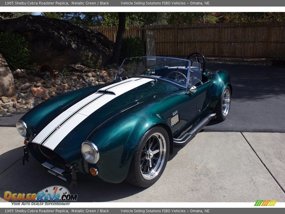 1965 Shelby Cobra Roadster Replica Metallic Green / Black Photo #1