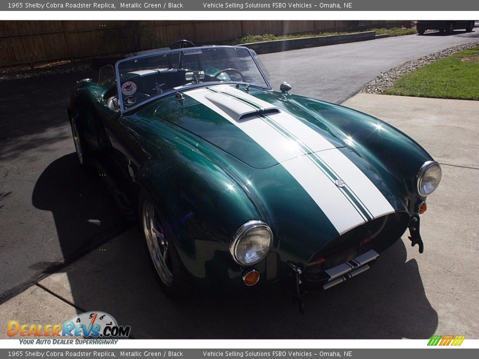 1965 Shelby Cobra Roadster Replica Metallic Green / Black Photo #2