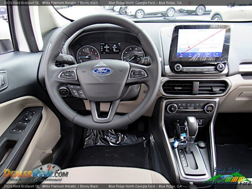 2020 Ford EcoSport SE White Platinum Metallic / Ebony Black Photo #14