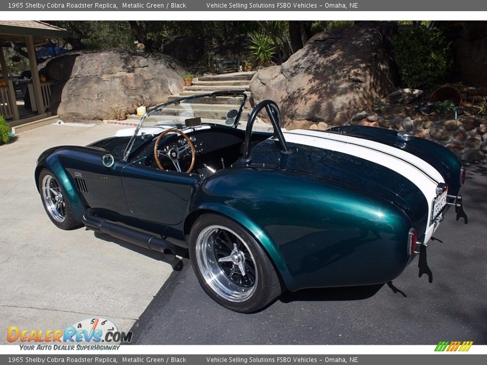 1965 Shelby Cobra Roadster Replica Metallic Green / Black Photo #3