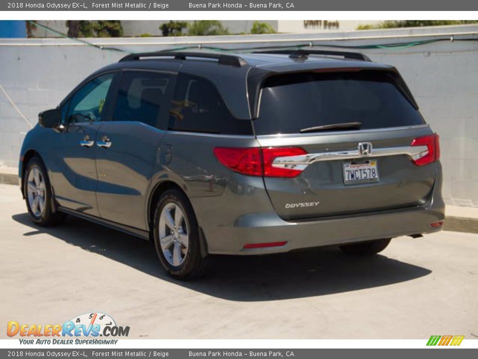 2018 Honda Odyssey EX-L Forest Mist Metallic / Beige Photo #2