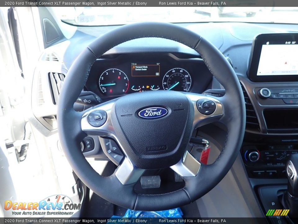 2020 Ford Transit Connect XLT Passenger Wagon Ingot Silver Metallic / Ebony Photo #18