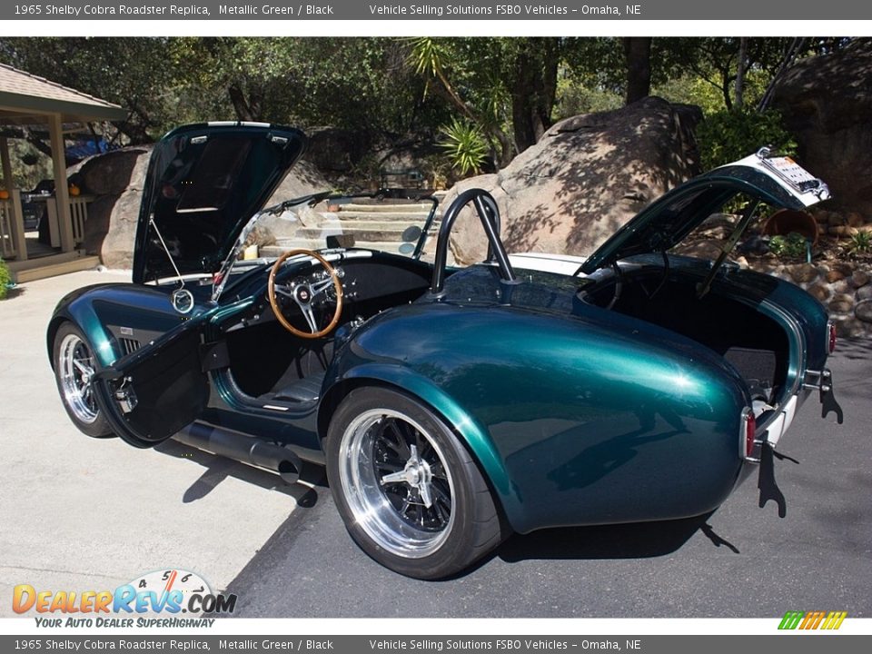 1965 Shelby Cobra Roadster Replica Metallic Green / Black Photo #6