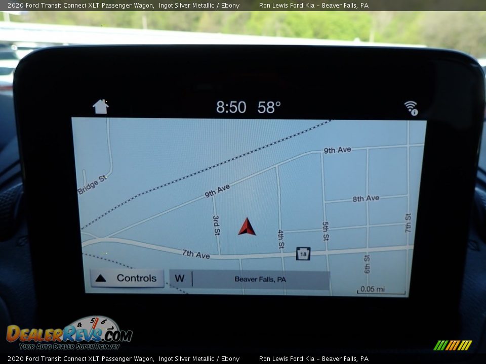 2020 Ford Transit Connect XLT Passenger Wagon Ingot Silver Metallic / Ebony Photo #20