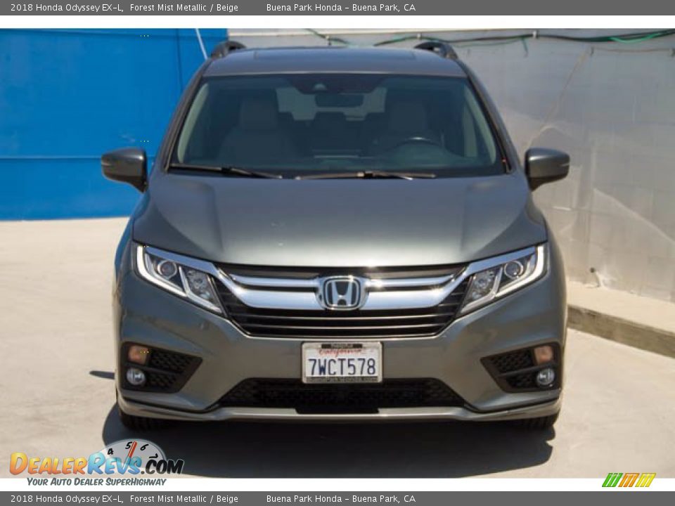 2018 Honda Odyssey EX-L Forest Mist Metallic / Beige Photo #7