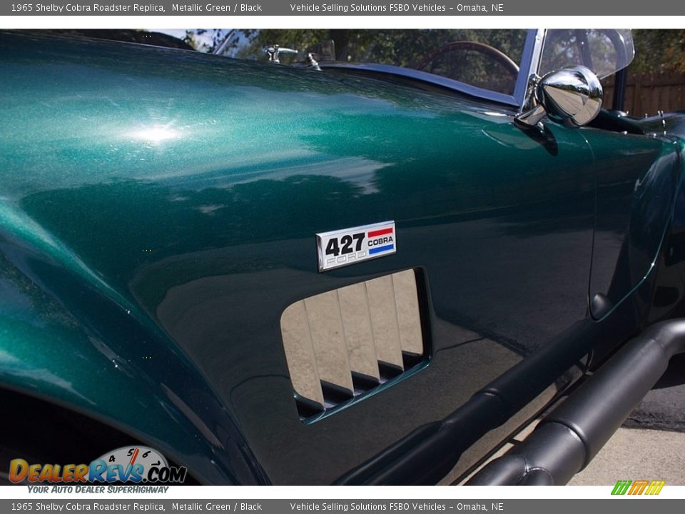 1965 Shelby Cobra Roadster Replica Metallic Green / Black Photo #8