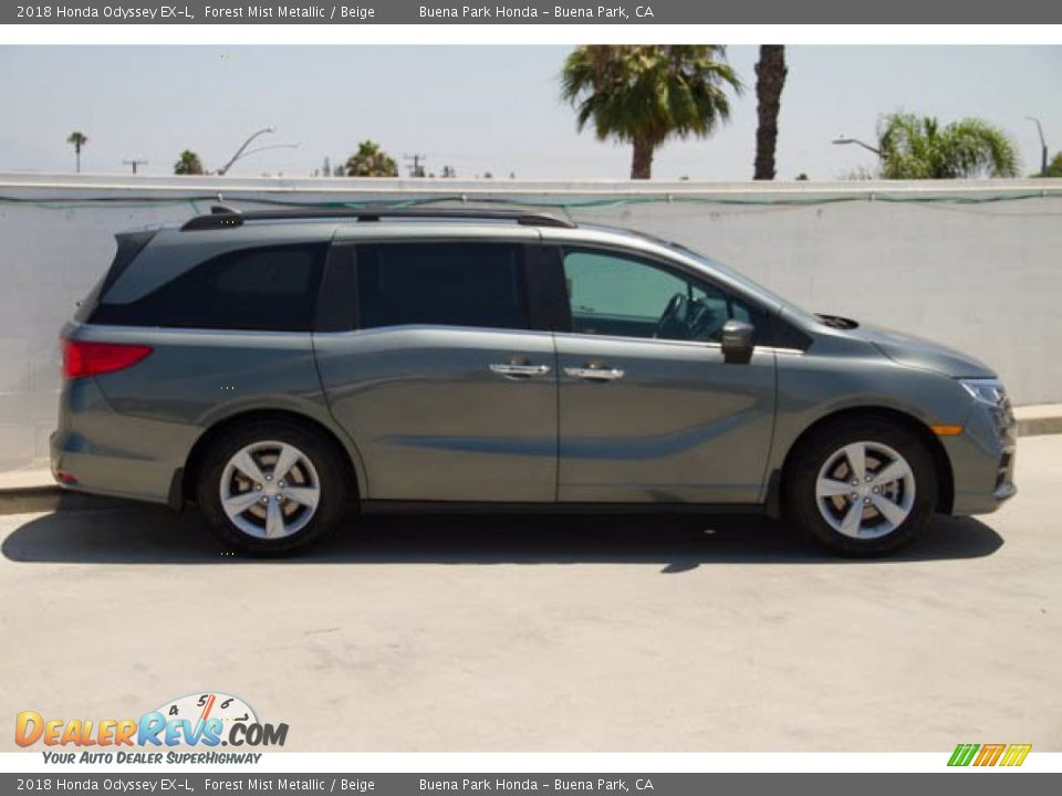 2018 Honda Odyssey EX-L Forest Mist Metallic / Beige Photo #10