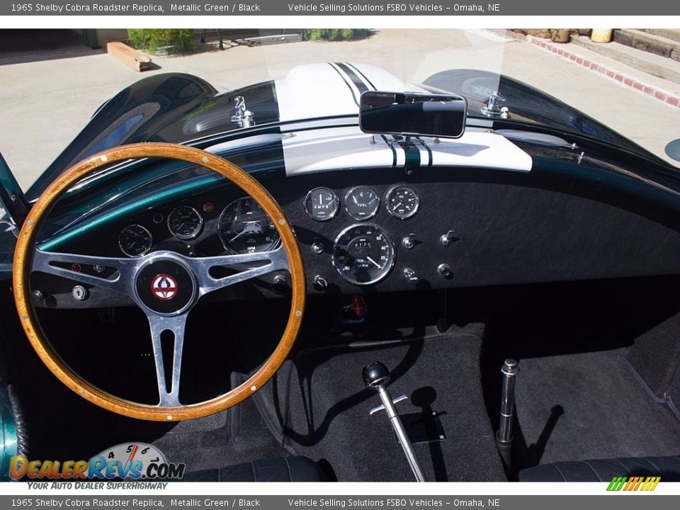 1965 Shelby Cobra Roadster Replica Metallic Green / Black Photo #12