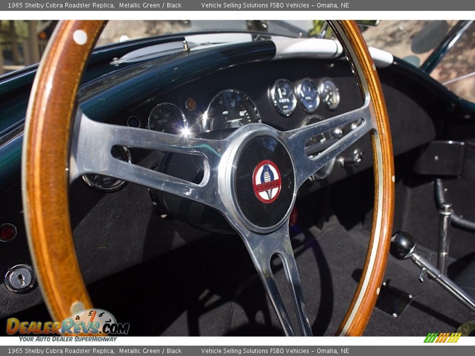 1965 Shelby Cobra Roadster Replica Metallic Green / Black Photo #13