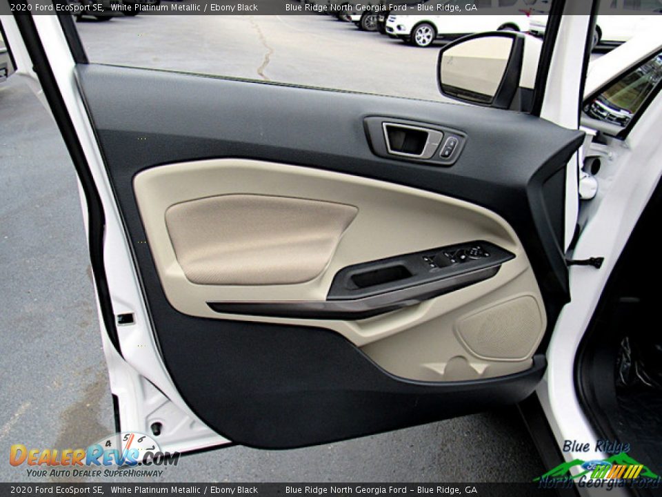 2020 Ford EcoSport SE White Platinum Metallic / Ebony Black Photo #25