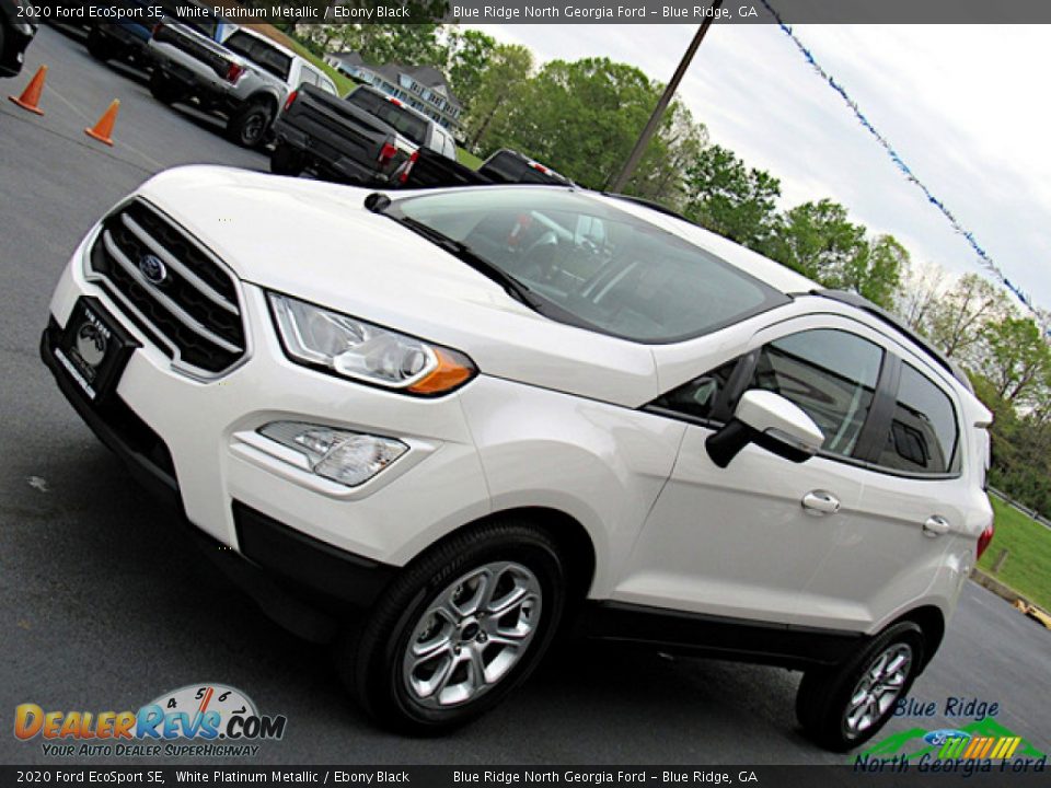 2020 Ford EcoSport SE White Platinum Metallic / Ebony Black Photo #29