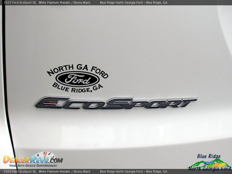 2020 Ford EcoSport SE White Platinum Metallic / Ebony Black Photo #33