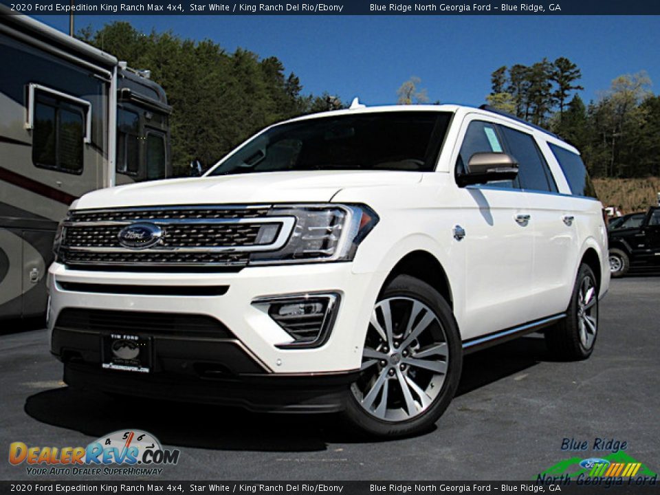 2020 Ford Expedition King Ranch Max 4x4 Star White / King Ranch Del Rio/Ebony Photo #1