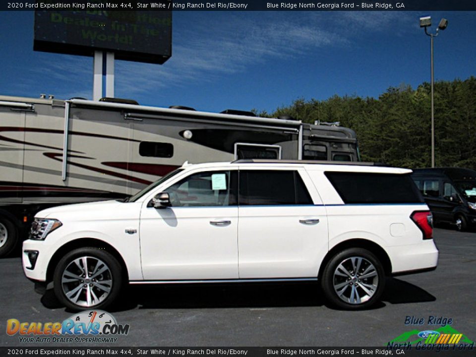 2020 Ford Expedition King Ranch Max 4x4 Star White / King Ranch Del Rio/Ebony Photo #2