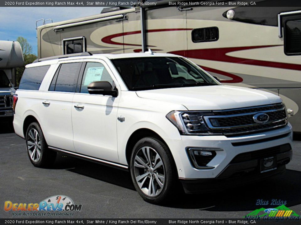 2020 Ford Expedition King Ranch Max 4x4 Star White / King Ranch Del Rio/Ebony Photo #7