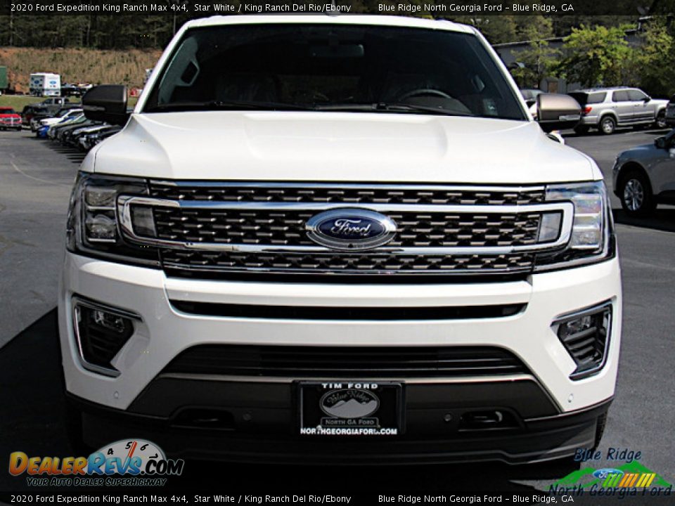 2020 Ford Expedition King Ranch Max 4x4 Star White / King Ranch Del Rio/Ebony Photo #8
