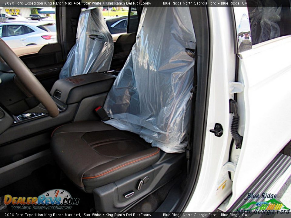 2020 Ford Expedition King Ranch Max 4x4 Star White / King Ranch Del Rio/Ebony Photo #10