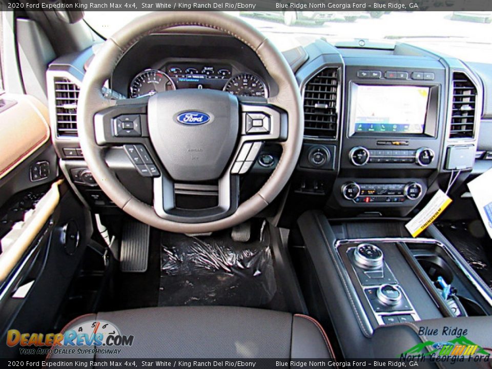 2020 Ford Expedition King Ranch Max 4x4 Star White / King Ranch Del Rio/Ebony Photo #16