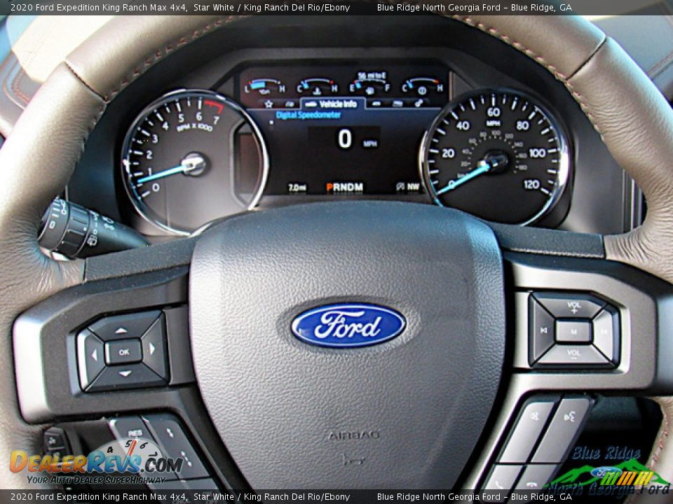 2020 Ford Expedition King Ranch Max 4x4 Star White / King Ranch Del Rio/Ebony Photo #19