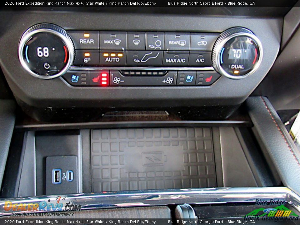 2020 Ford Expedition King Ranch Max 4x4 Star White / King Ranch Del Rio/Ebony Photo #26