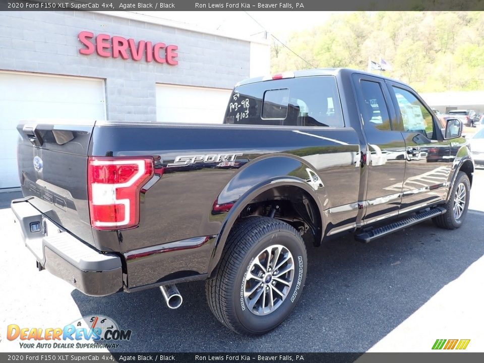 2020 Ford F150 XLT SuperCab 4x4 Agate Black / Black Photo #2