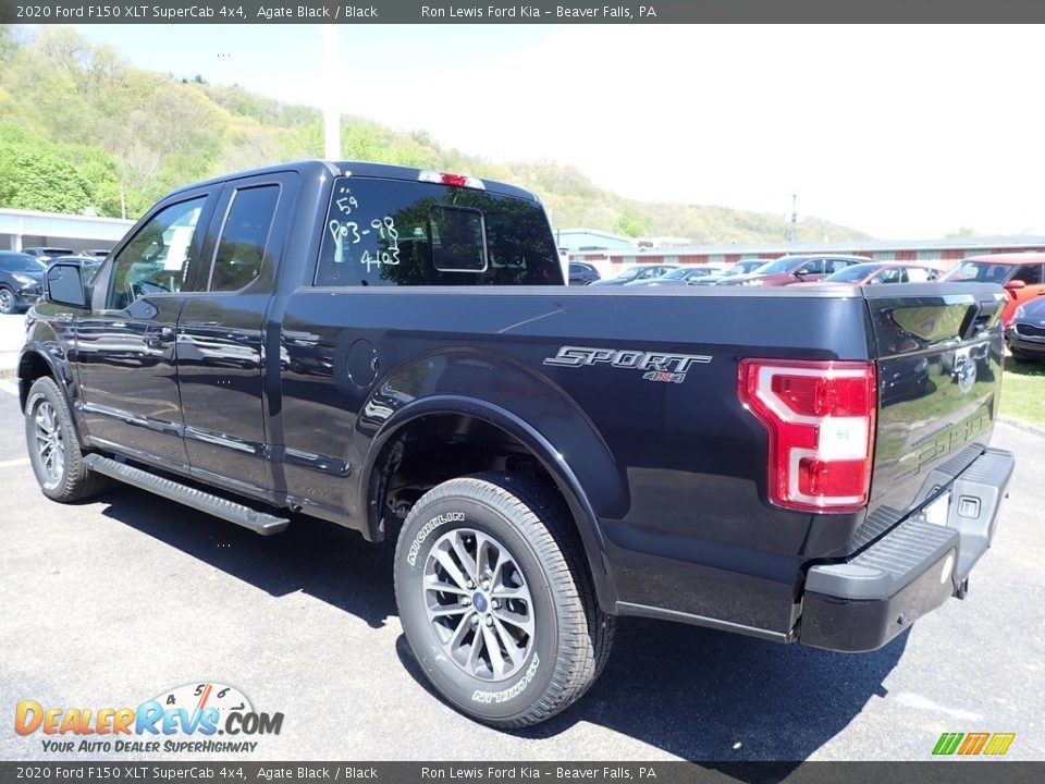 2020 Ford F150 XLT SuperCab 4x4 Agate Black / Black Photo #4