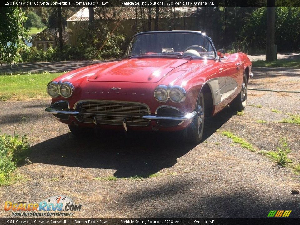 1961 Chevrolet Corvette Convertible Roman Red / Fawn Photo #4