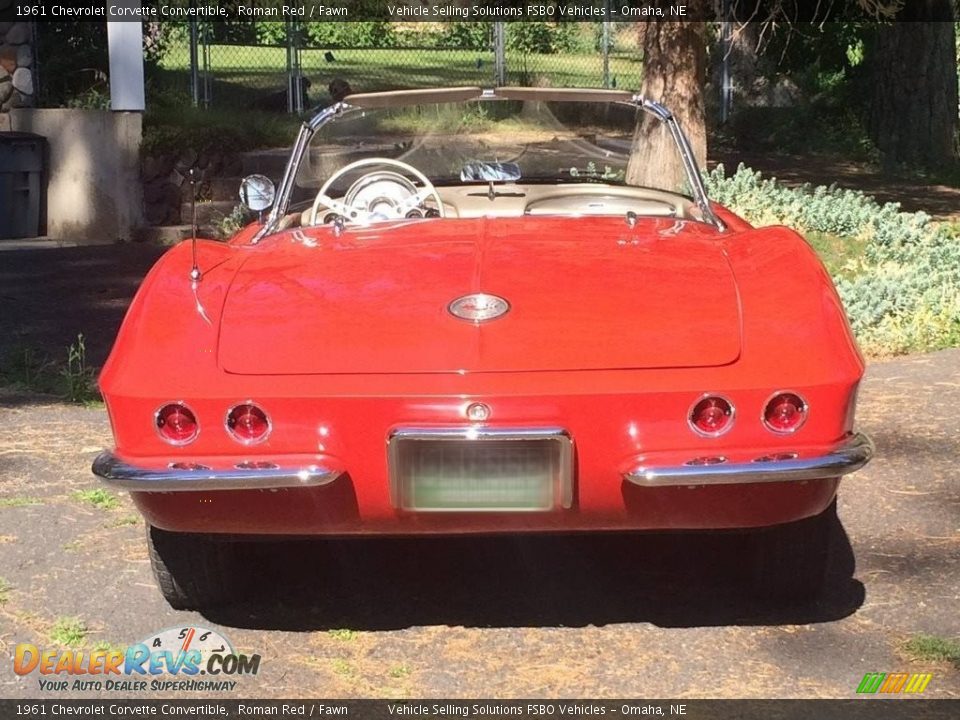 1961 Chevrolet Corvette Convertible Roman Red / Fawn Photo #5