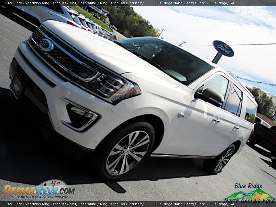 2020 Ford Expedition King Ranch Max 4x4 Star White / King Ranch Del Rio/Ebony Photo #36