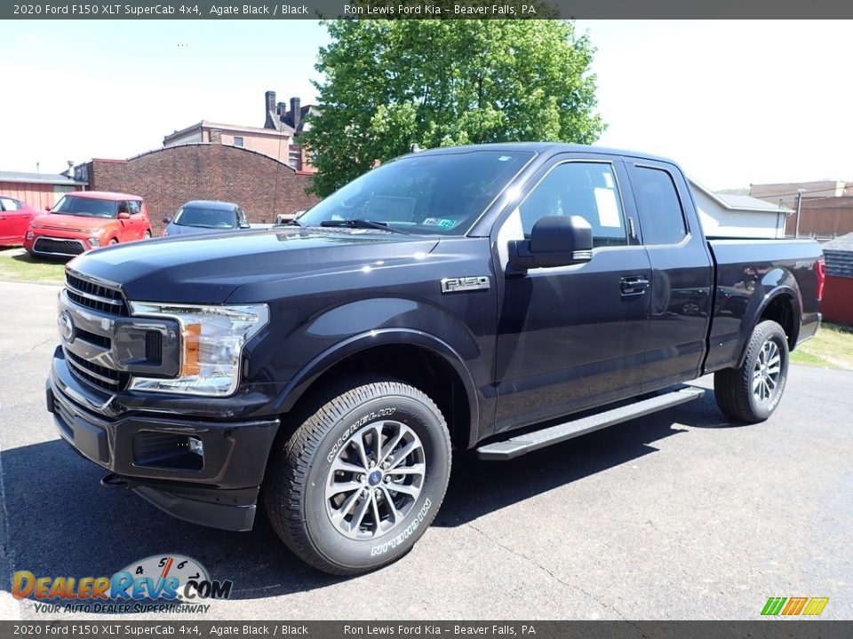 2020 Ford F150 XLT SuperCab 4x4 Agate Black / Black Photo #6