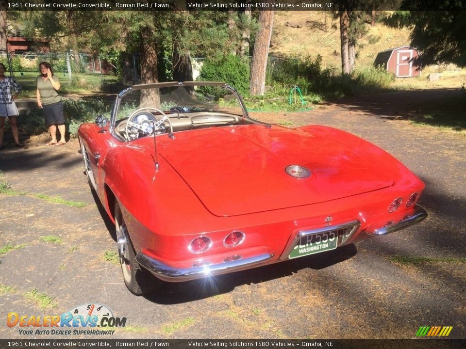 1961 Chevrolet Corvette Convertible Roman Red / Fawn Photo #6
