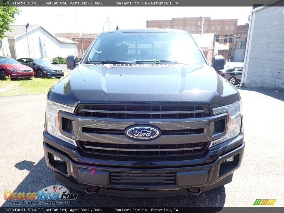 2020 Ford F150 XLT SuperCab 4x4 Agate Black / Black Photo #7