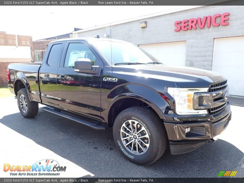 2020 Ford F150 XLT SuperCab 4x4 Agate Black / Black Photo #8