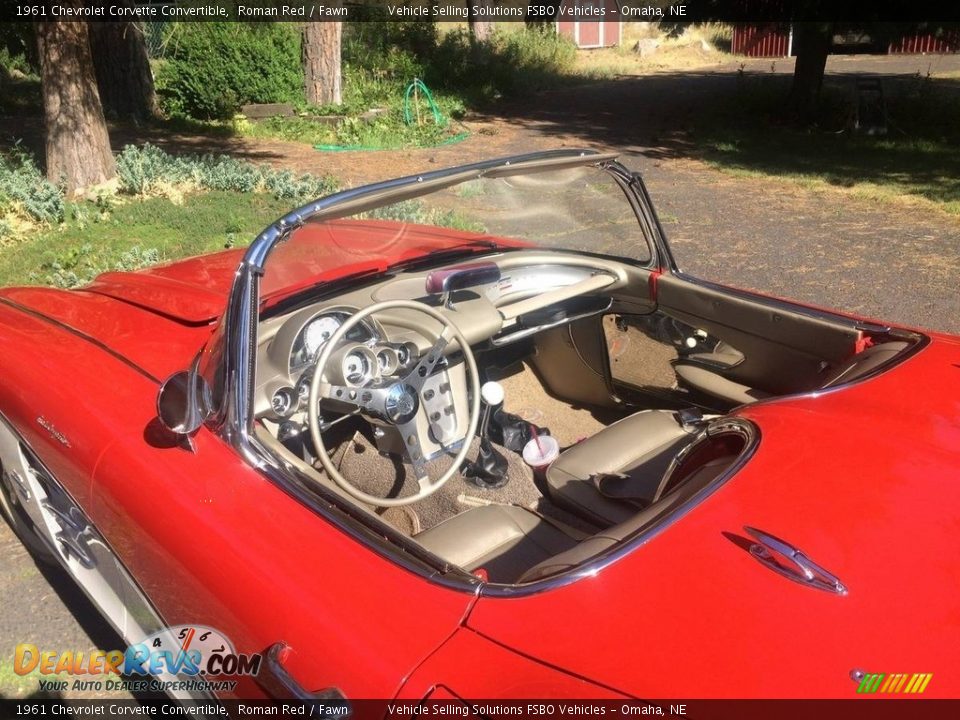 1961 Chevrolet Corvette Convertible Roman Red / Fawn Photo #8