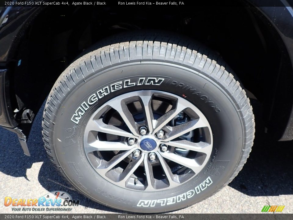 2020 Ford F150 XLT SuperCab 4x4 Agate Black / Black Photo #9