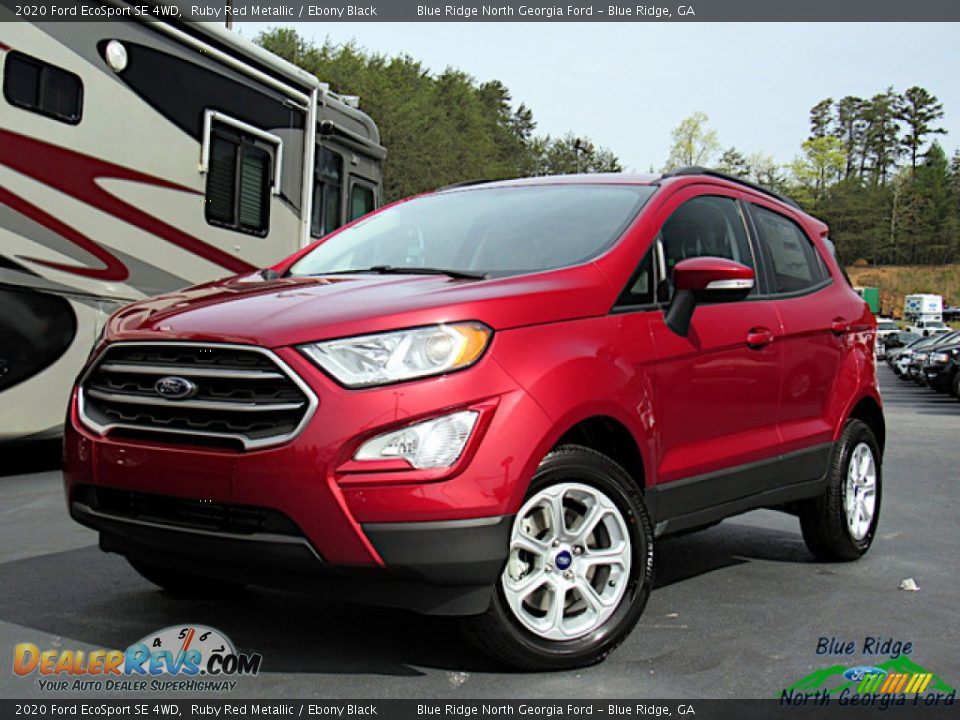 2020 Ford EcoSport SE 4WD Ruby Red Metallic / Ebony Black Photo #1