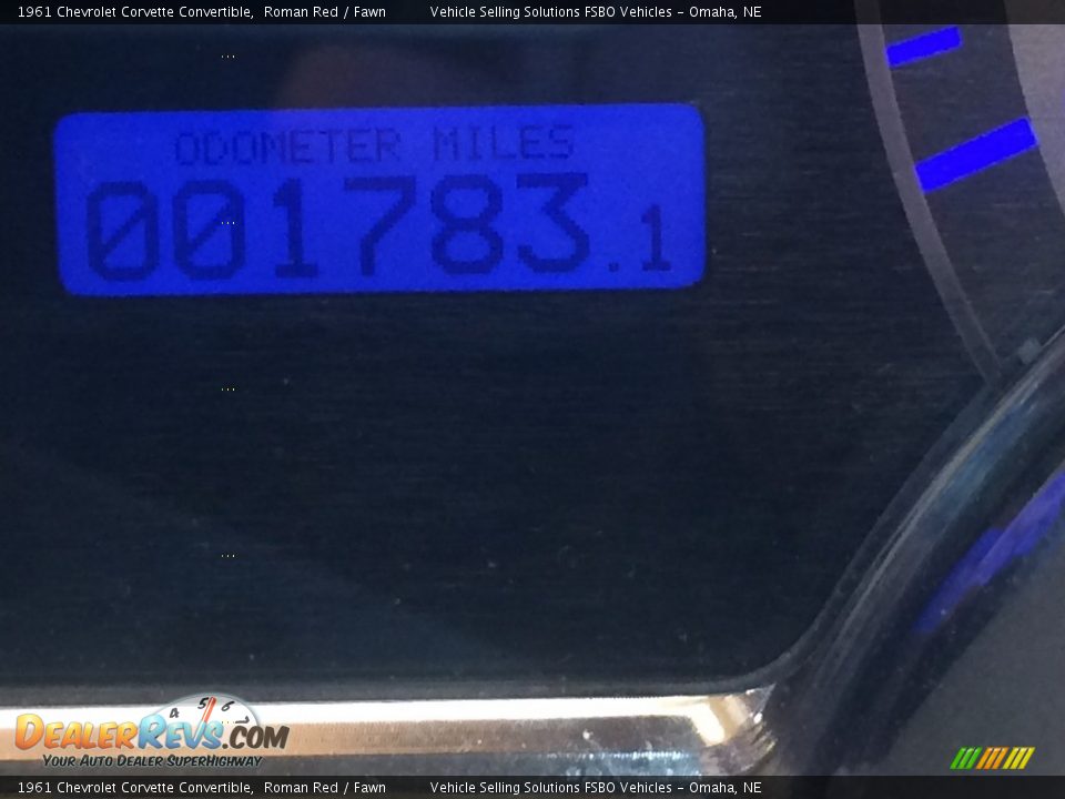 1961 Chevrolet Corvette Convertible Roman Red / Fawn Photo #11