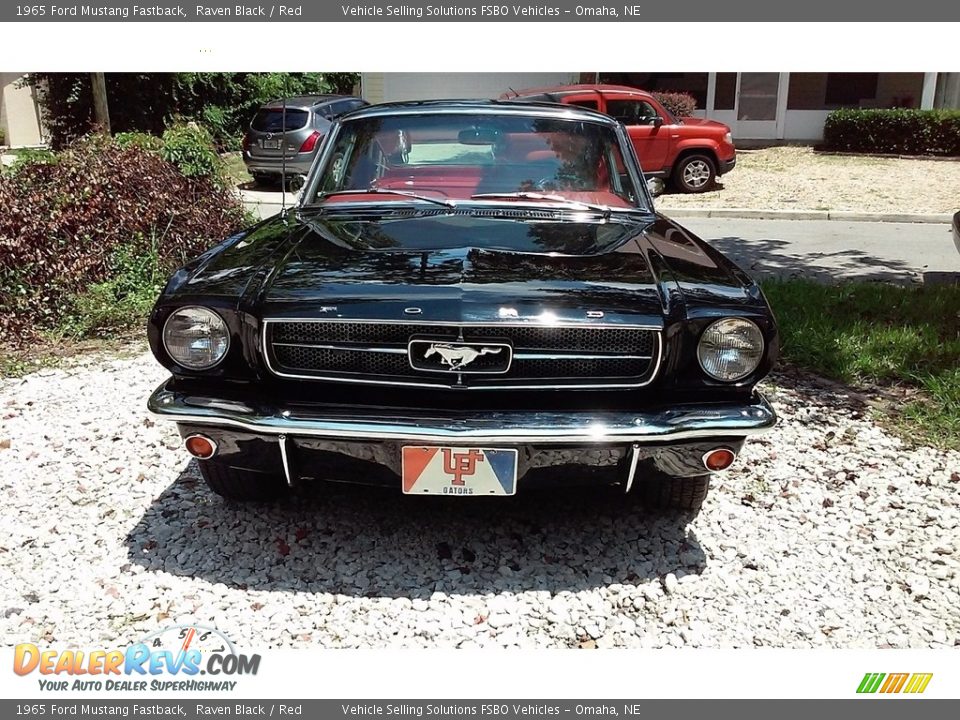 1965 Ford Mustang Fastback Raven Black / Red Photo #8