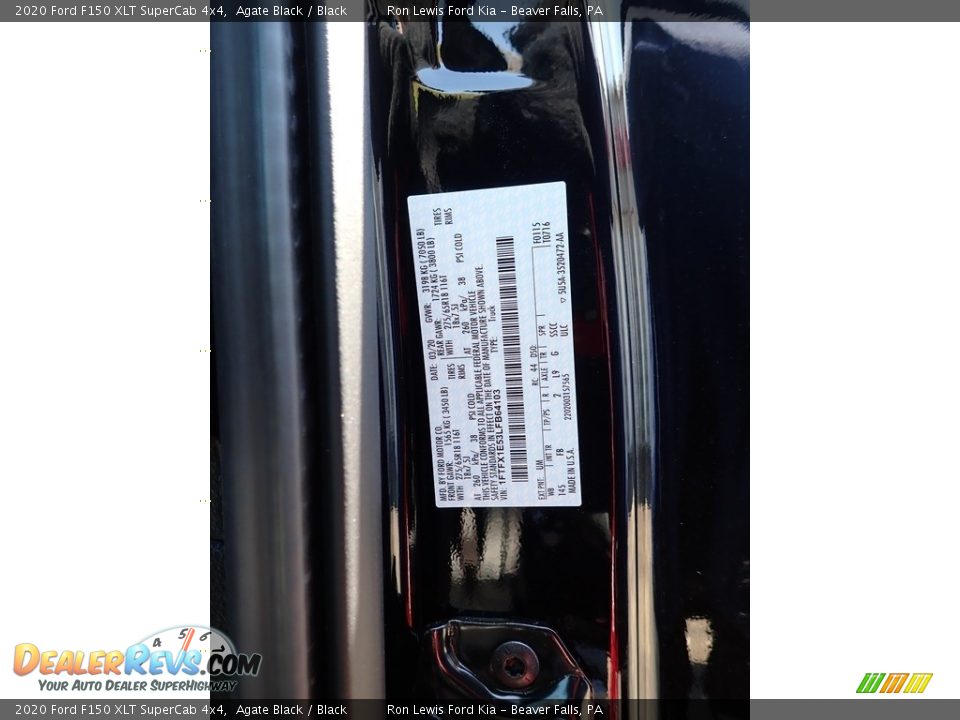 2020 Ford F150 XLT SuperCab 4x4 Agate Black / Black Photo #12