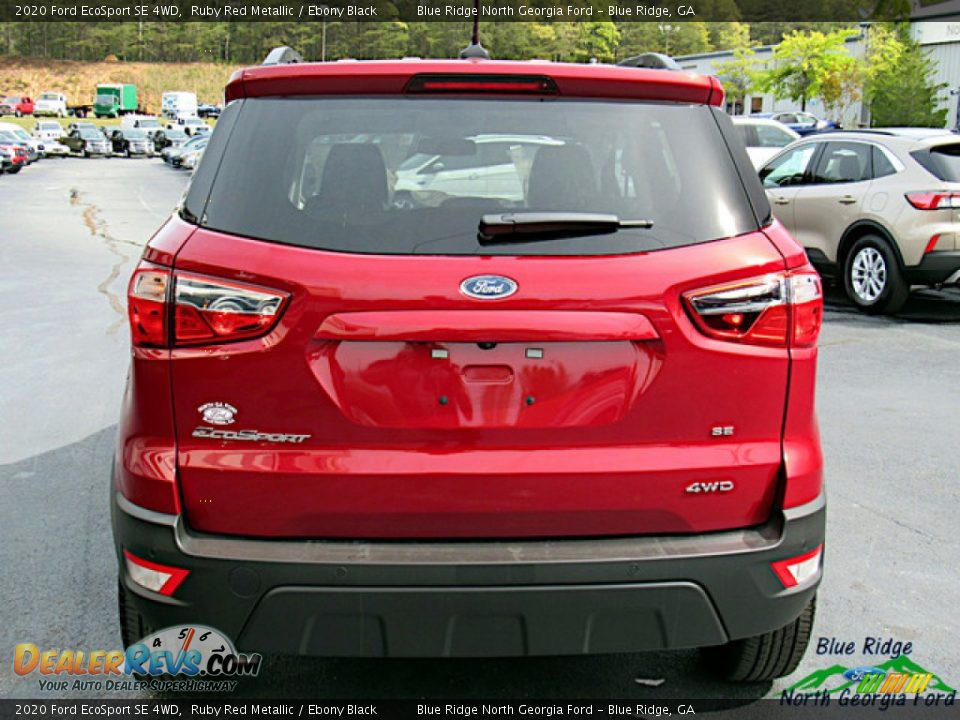2020 Ford EcoSport SE 4WD Ruby Red Metallic / Ebony Black Photo #4