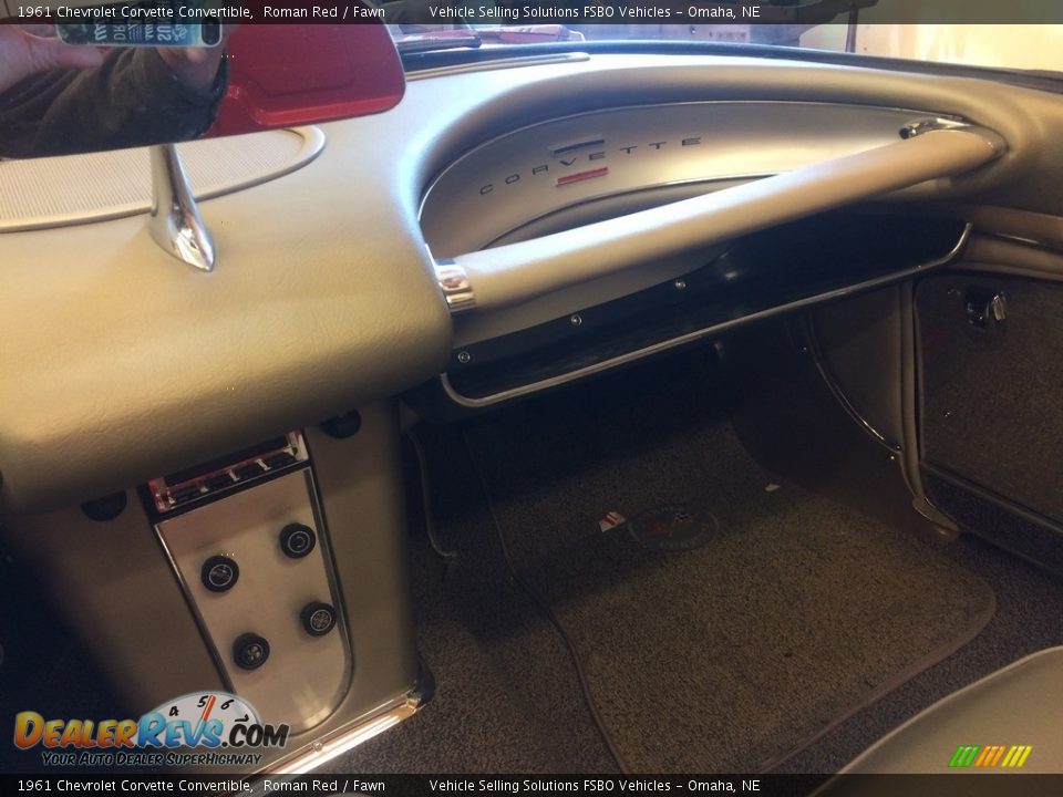1961 Chevrolet Corvette Convertible Roman Red / Fawn Photo #15