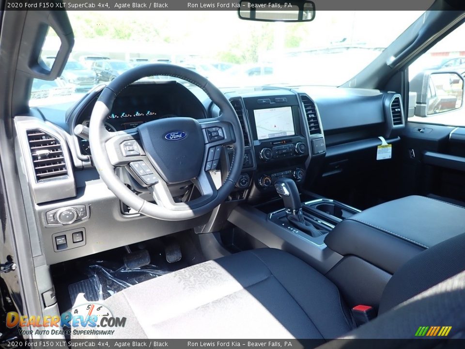2020 Ford F150 XLT SuperCab 4x4 Agate Black / Black Photo #15