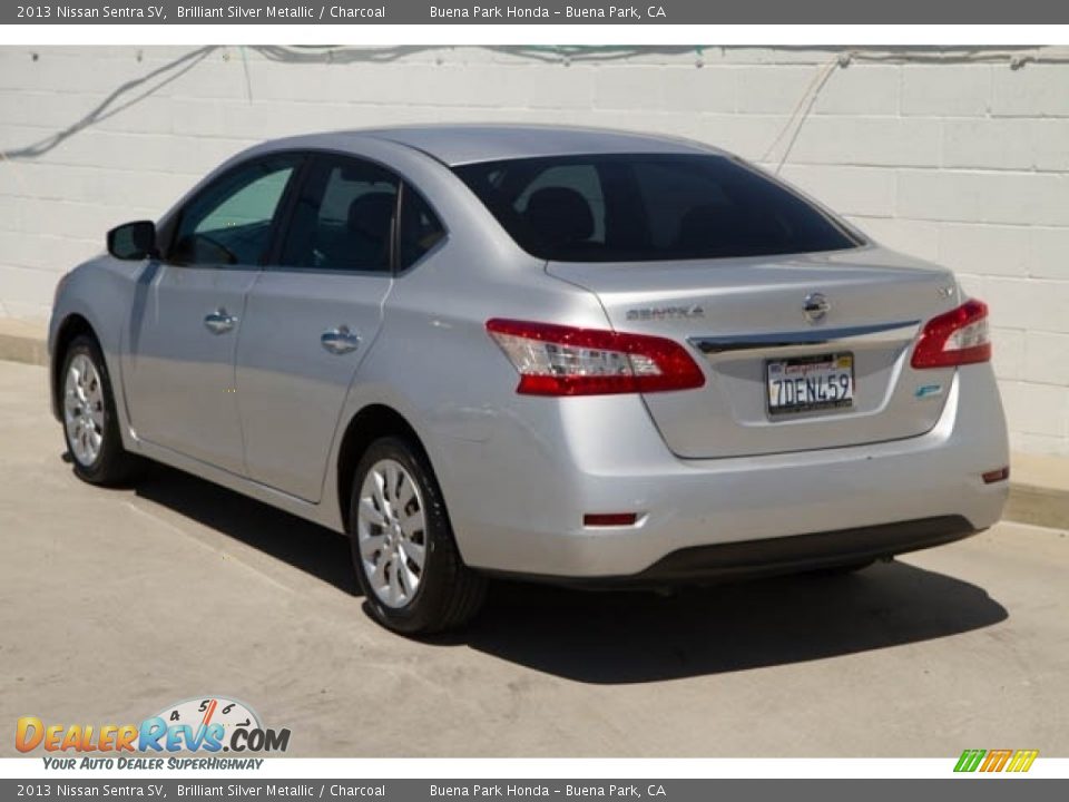 2013 Nissan Sentra SV Brilliant Silver Metallic / Charcoal Photo #2