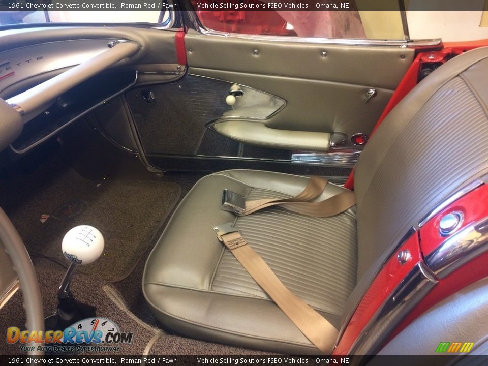 1961 Chevrolet Corvette Convertible Roman Red / Fawn Photo #17